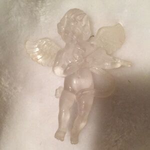 Elegant Translucent Cherub Figurine